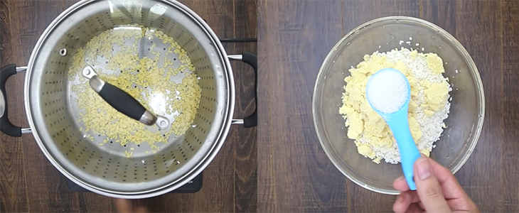 Cách làm xôi chiên phồng cốt dừa giòn thơm – béo ngậy